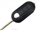 Set 2 bucati - Carcasa cheie Topautochei&amp;#174; compatibila cu Fiat 500 Panda Punto Bravo Ducato cu 3 butoane