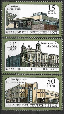 B0667 - Germania DDR 1988 - Arhitectura 3v. neuzat,perfecta stare foto