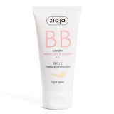 Crema BB cu SPF15 nuanta deschisa pentru ten normal uscat, 50 ml, Ziaja