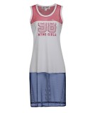 Cumpara ieftin Top fara maneci pentru femei Libbi, alb rosu albastru, marime M - OUTLET
