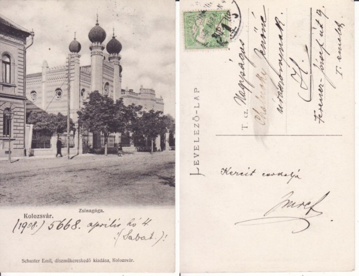 Cluj -Sinagoga, iudaica- rara