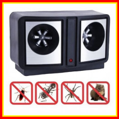 Aparat Ultrasunete Anti Soareci Rozatoare Anti Insecte Pest Repeller Dual Sonic foto