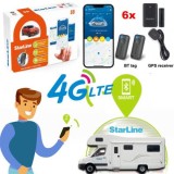 Alarma auto online Starline CAMPER Premium Security 6, GPS GSM 4G, integrare CAN-OEM, Functie control clima Truma, 2xSIM, Bluetooth CarStore Technolog
