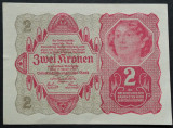 Bancnota istorica 2 COROANE/ KRONEN- AUSTRIA, anul 1922 *cod 391 A = unifata