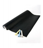 Tabla cu creta autoadeziva 45 x 100 cm, negru, Oem