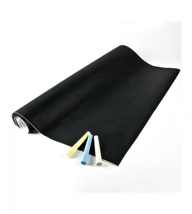 Tabla cu creta autoadeziva 45 x 100 cm, negru