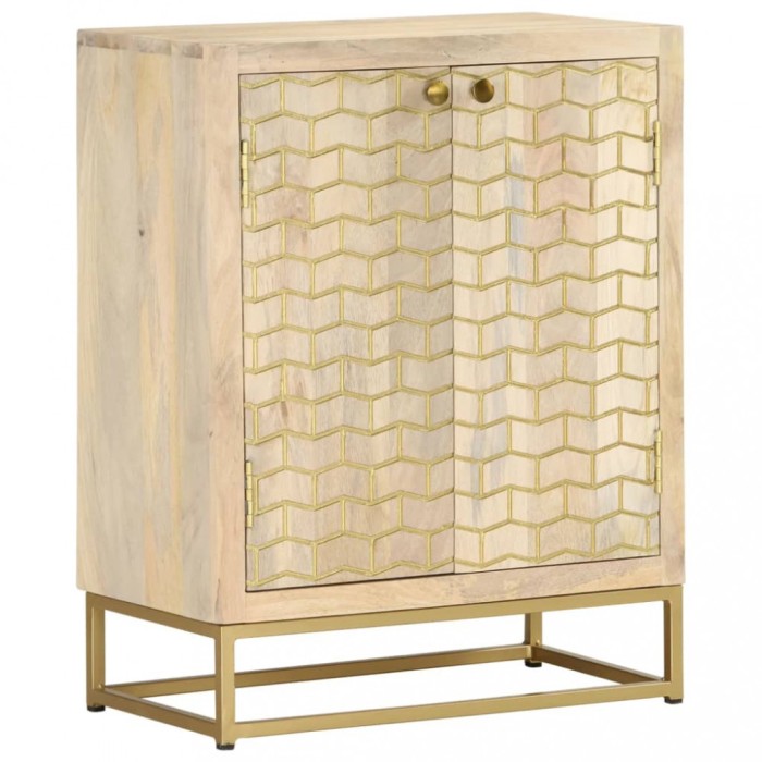 vidaXL Dulap cu 2 uși, 55x30x70 cm, lemn masiv de mango 352039