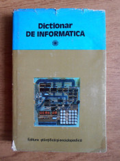 Dictionar de informatica (1981, editie cartonata) foto