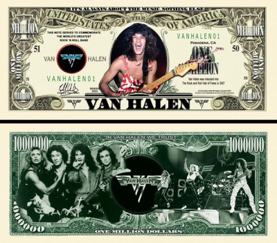 !!! SUA = FANTASY NOTE (TJ6) = TRUPA &amp;#039;&amp;#039; VAN HALEN &amp;#039;&amp;#039; - 2021 - UNC foto