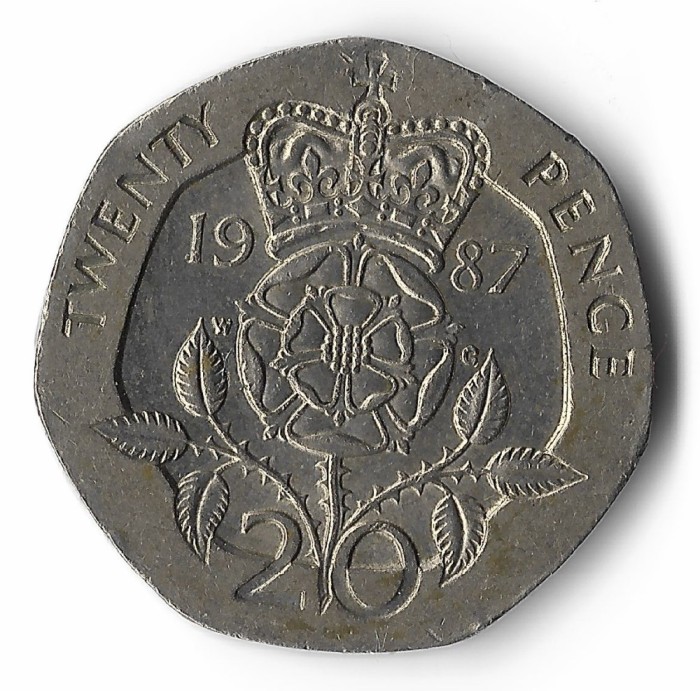 Canada 20 pence 1987