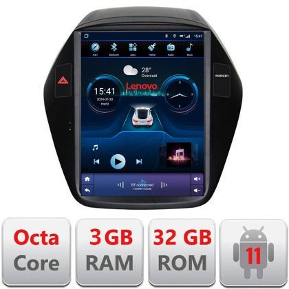 Navigatie HHyundai IX35 2010-2015 tip tesla radio gps internet 8 Core 3+32 4G carplay android auto kit-tesla-361+EDT-E42 CarStore Technology