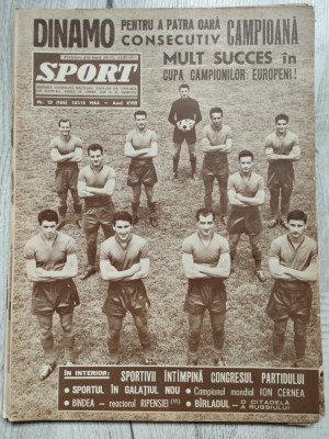 Revista SPORT nr. 13 (156) - Iulie 1965 - Dinamo foto