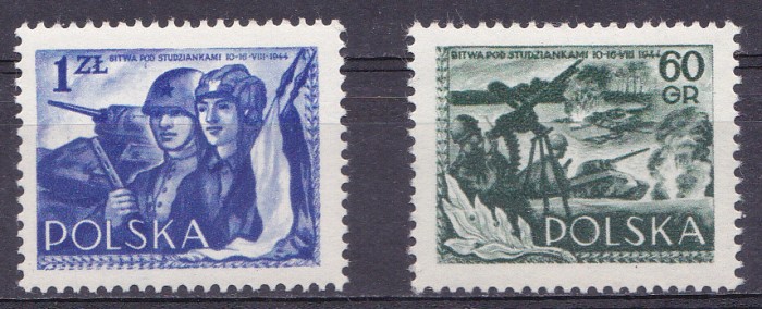TSV % - 1954 MICHEL 866-867 POLONIA, MNH/** LUX