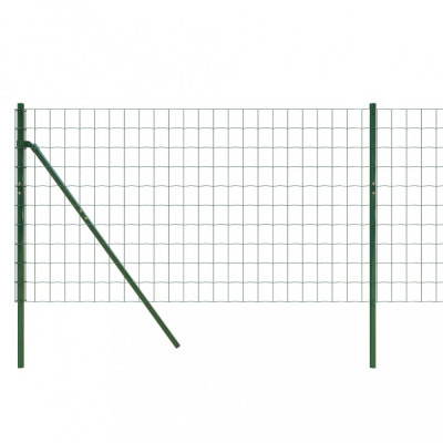 Gard plasa de sarma verde 0,8x10 m, otel galvanizat GartenMobel Dekor foto