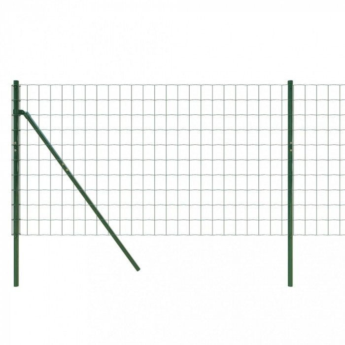 Gard plasa de sarma verde 0,8x10 m, otel galvanizat GartenMobel Dekor