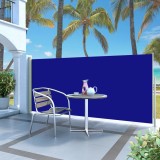 Cumpara ieftin Copertină laterală retractabilă de terasă, albastru, 140x300 cm
