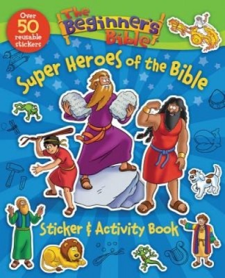 The Beginner&amp;#039;s Bible Super Heroes of the Bible Sticker and Activity Book foto