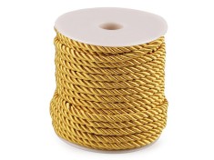 Snur rasucit pentru activitati de lucru manual, auriu, 3 mm x 3.5 m