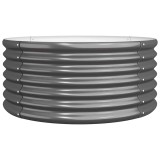 Cumpara ieftin Jardiniera antracit 80x80x36 cm otel galvanizat