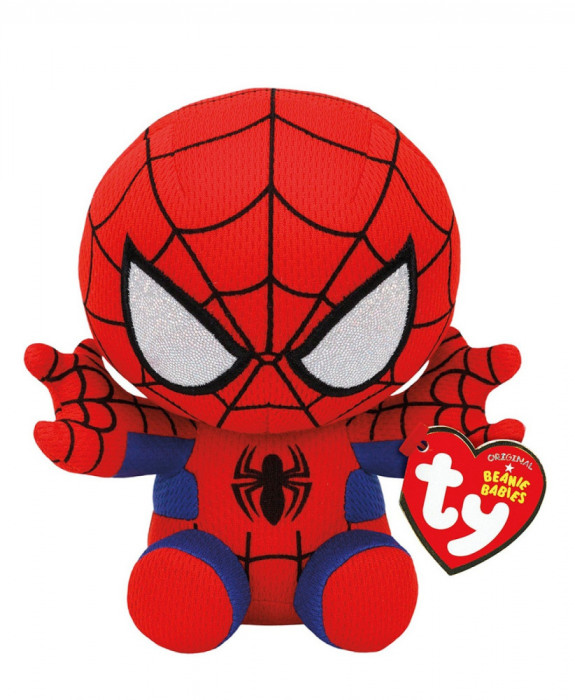 PLUS TY 15CM BEANIE BABIES MARVEL SPIDERMAN SuperHeroes ToysZone