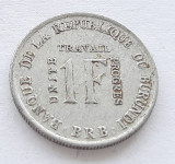 334. Moneda Burundi 1 franc 1970