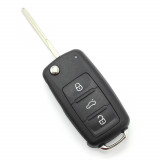 Volkswagen &ndash; Carcasă cheie tip briceag, cu 3 butoane, 2010 + (MK6) &ndash; CARGUARD