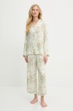Answear Lab pijama culoarea bej