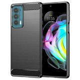 Husa Motorola Edge 20 Asteroid GSM Carbon Silicone - Negru