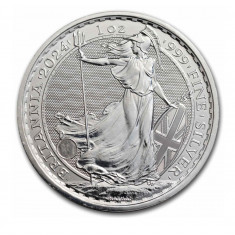 Marea Britanie 2024 – 2 lire - Britannia - 1 OZ - Argint moneda