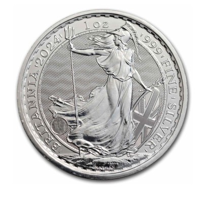 Marea Britanie 2024 &amp;ndash; 2 lire - Britannia - 1 OZ - Argint moneda foto