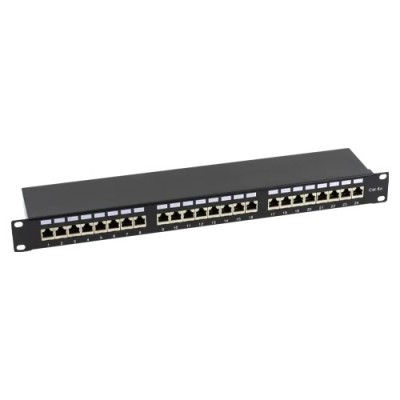 Patch Panel 1U, FTP cat6A, 24 porturi RJ45 - ASYTECH Networking ASY-PP-FTP6A-24 foto