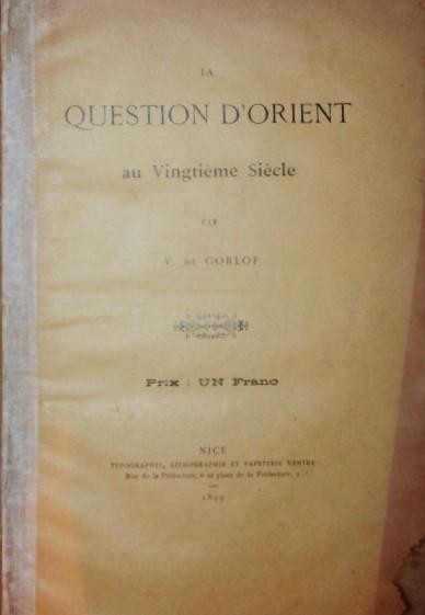 LA QUESTION D ORIENT AU VINGTIEME SIECLE