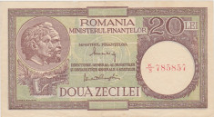 ROMANIA 20 LEI 1947, 1948, 1950 MF VF+ NUMAR 785857 foto