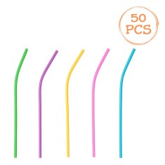 Paie Reutilizabile, Multicolor, Set 50 Bucăți, 5x210mm