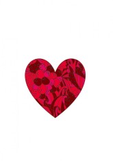 Sticker decorativ, Inima, Rosu, 85 cm, 7050ST foto