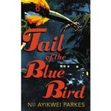 Tail of the blue bird