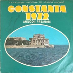 Disc vinil, LP. Melodii Premiate, Concursul Na?ional De Muzic&amp;amp;#259; U&amp;amp;#351;oar&amp;amp;#259; Constan?a 1972-COLECTIV foto