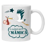 Cana alba personalizata &quot;mama in curand&quot;, INOVATIX&reg;. 330ml, Oem