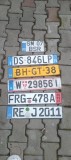 Placute auto vechi, numere auto