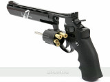 REVOLVER DAN WESSON 8 INCH NEGRU - FULL METAL - GNB - CO2, ASG