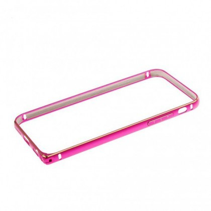 Husa Bumper Metalica Apple iPhone 6 (4,7inch ) Pink Blister