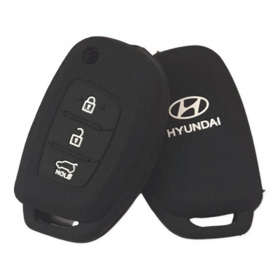 Husa Silicon Hyundai Briceag 3 Butoane SIL 153 foto