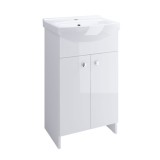 Baza si lavoar CS Cati - 60 cm, usi, alb