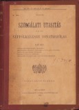 HST 150SP Szolgalati utasitas a M Kir nepfolkelesre vonatkozolag 1910