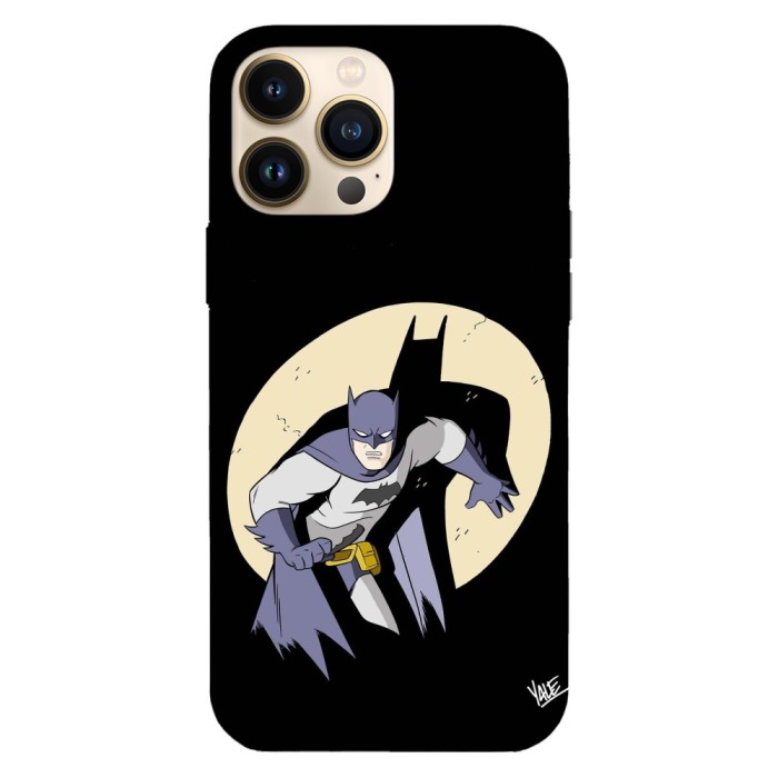 Husa compatibila cu Apple iPhone 14 Plus model Retro batman, Silicon, TPU, Viceversa