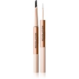 Makeup Revolution Fluffy Brow Filter Duo creion dermatograf cu două capete pentru spr&acirc;ncene pentru fixare și formă culoare Ash Brown 0.12 g