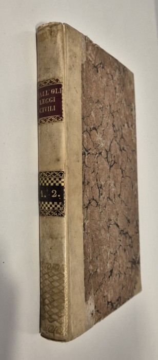 Carte veche 1825 Drept Giuseppe Dall&#039;Olio Romano Elementi delle leggi civili