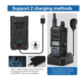 Statie portabila Baofeng UV9R PRO V2 2023, USB TIP C