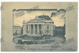 5714 - ORADEA, Theatre, Litho, Romania - old postcard - used - 1902