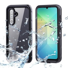 Husa impermeabila Samsung Galaxy A26 5G ShellBox Waterproof IP68, negru foto